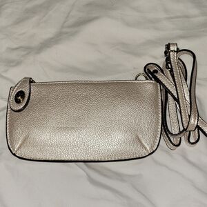 Elegant Champagne Gold Crossbody Bag